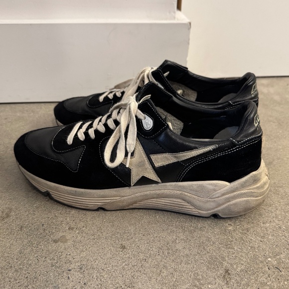 Golden Goose Black and White Sneakers